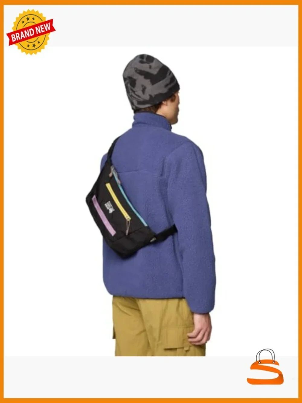 Stashel 7L Crossbody Pack - Lightweight Daypack, Water-Resistant Nylon,